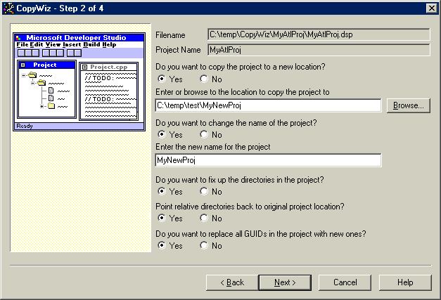 CopyWiz - The Visual Studio Project Copy Wizard